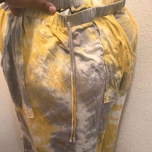 Maxi skirt with pockets tie dye